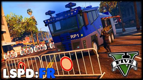 Gta Lspd Fr Polizei Wasserwerfer Im Einsatz Deutsch Polizei