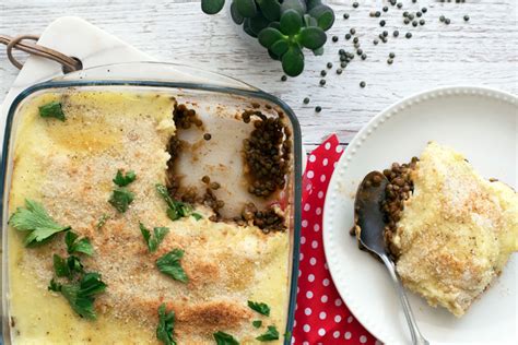 Parmentier végétarien de lentilles