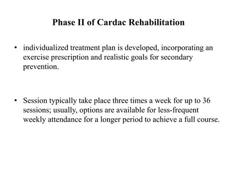 Overview of phases of cardiac rehabilitation | PPTX