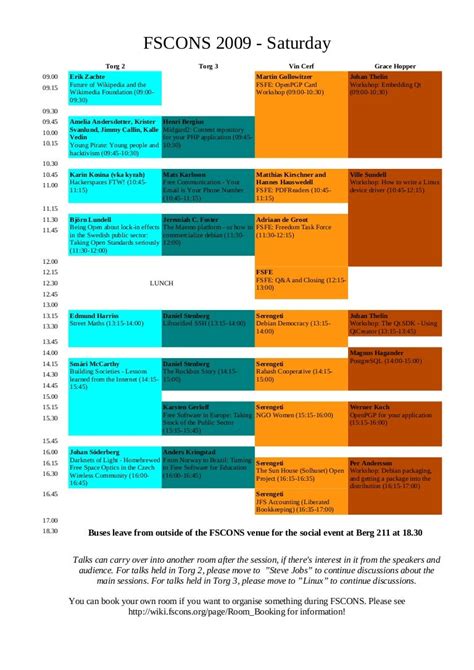Schedule Day1