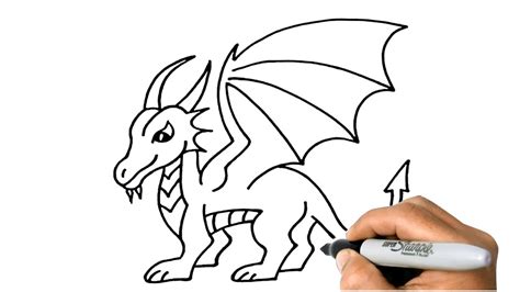 How To Draw A Cool Dragon Easy