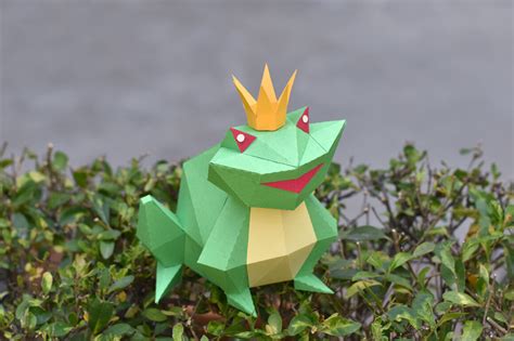 Diy Frog Prince 3d Papercraft By Paper Amaze Thehungryjpeg