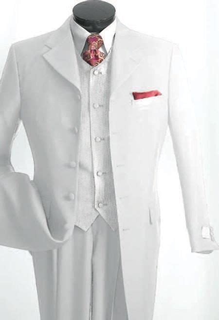 Mens 3 Piece Fashion Suit Vested 3 Piece Zoot Suit Suit Fashion