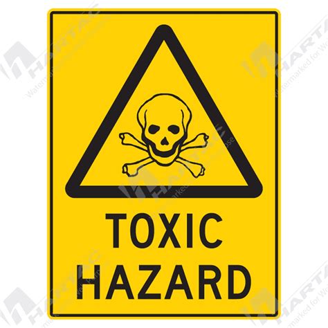 Warning Signs And Stickers Warning Sign Toxic Hazard Company Name