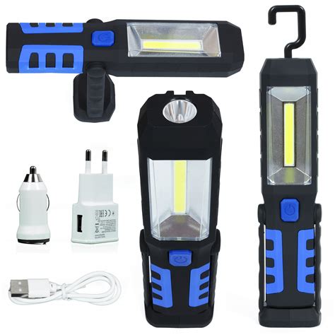 Latarka Warsztatowa Lampa Led Cob W Akumulatorowa W Blue Za Z Z