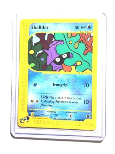 SHELLDER 129 165 Expedition Base Set Common Pokemon Card NM