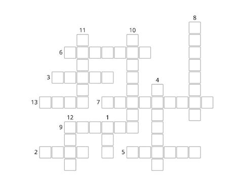 Дни недели. Кроссворд. Напечатай на клавиатуре - Crossword