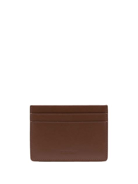 Jil Sander Embossed Logo Detail Card Holder Smart Closet