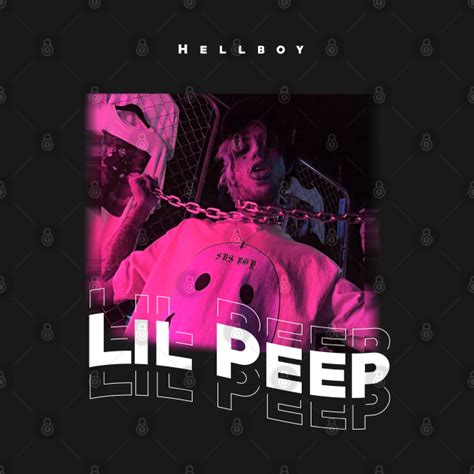 Lil Peep Pink Hellboy Lil Peep Hellboy Lil Peep T Shirt Aesthetic