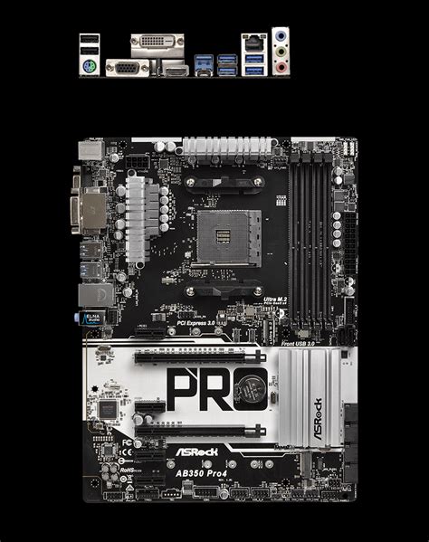 Buy Asrock Ab350 Pro4 Motherboard [ab350 Pro4] Pc Case Gear Australia