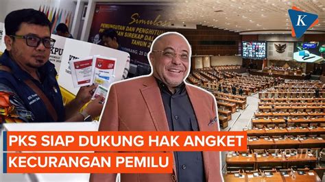 Dukung Hak Angket Kecurangan Pemilu Pks Daripada Ke Mk Ada Pamannya