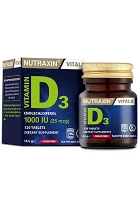 Nutraxin Vitamin D3 1000 Iu 120 Tablet Yorumları Fiyatı Trendyol