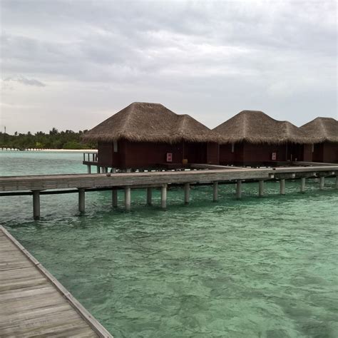 Anantara Veli Wasserbungalows Dahinter Spa Bungalows Vom Dhigu Finest