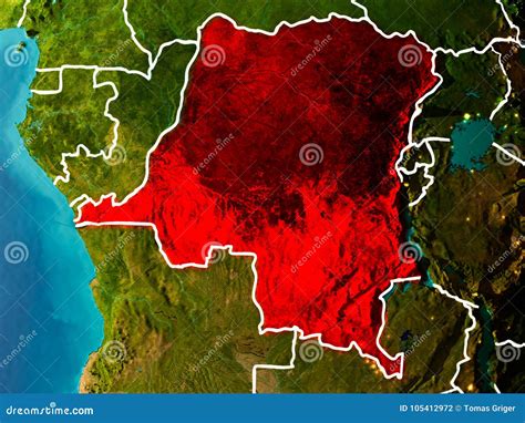 刚果民主共和国的地图地球上的 库存例证 插画 包括有 破擦声 视图 国界的 早晨 国际 城市 105412972