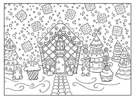 Free Printable Gingerbread House Coloring Pages Printable Word Searches