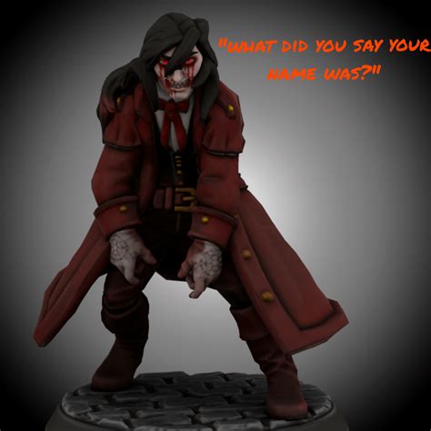 Alucard from the popular Hellsing Ultimate & Hellsing TV show. : r/HeroForgeMinis