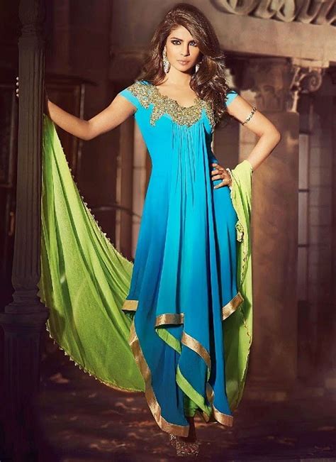 Priyanka Chopra In Anarkali Churidar Suits Fashion