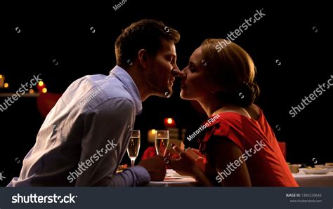 Dinner Kiss Sexy Over Royalty Free Licensable Stock Photos