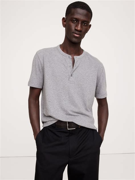 Soft Wash Henley T Shirt Banana Republic