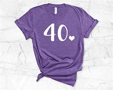 Womens 40th Birthday Shirt 40 Unisex Or Misses And Plus