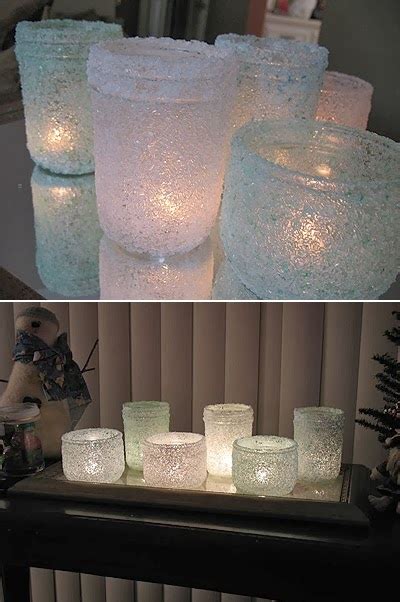 Diy Epsom Salt Luminaries Diy Craft Projects