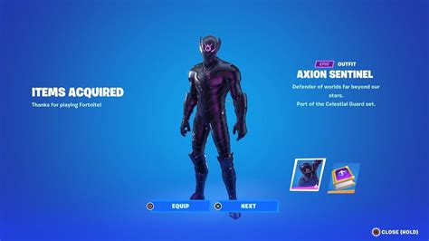 Fortnite vient de sortir le nouveau pack de quêtes Axion Sentinel Level