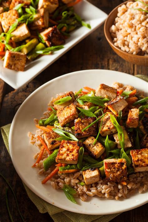 Crispy Teriyaki Tofu Stir Fry Tofu Stir Fry Vegetarian Recipes