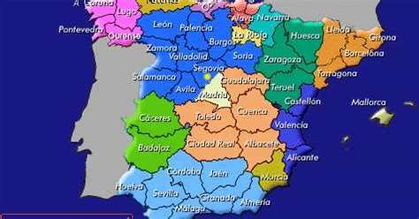 Geografía Juego Interactivo Provincias España