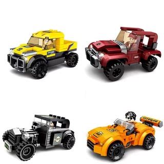 Brinquedo Blocos De Montar E Encaixar Estilo Lego Carrinhos Para