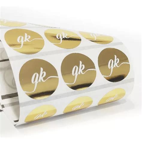 Adesivo Transparente Personalizado Hot Stamping X Cm Frete Gr Tis