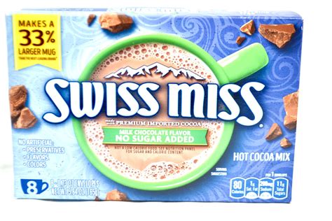Swiss Miss Hot Cocoa Mix No Sugar Added 8 Packets Earth Wise General Store