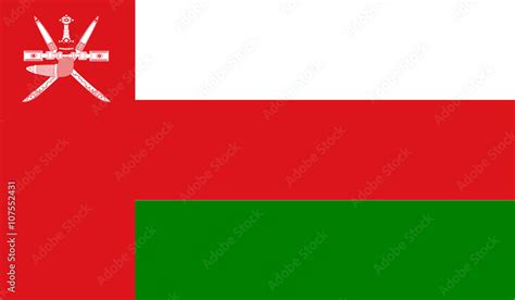 Oman Flag Stock Vector | Adobe Stock