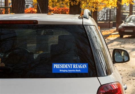 Vintage 1984 Ronald Reagan Campaign Bumper Sticker Replica Retro