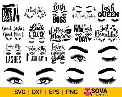 Eyelashes Svg Lashes Svg Lashes Quotes Svg Brows Svg Lash Life Svg