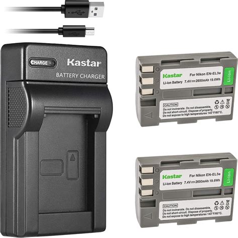 Amazon Tectra X En El E Enel E Batteries And Led Dual Charger