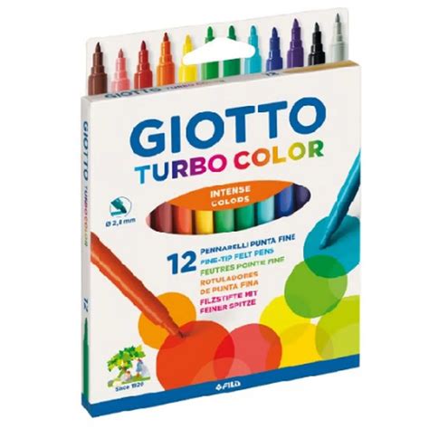 Turbo Color Flomasteri 12K Giotto Kengur