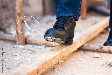 Wear Safety Shoes For Work Safety Construction Workers Wear Safety