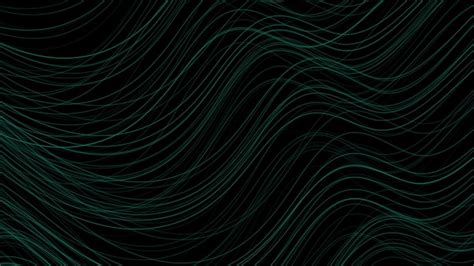 Premium Photo Green Minimal Wavy Lines Abstract Futuristic Tech