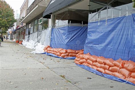 Flood Sandbags Editorial Image - Image: 36835855