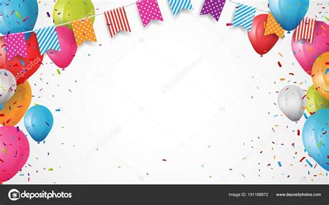 Colorful Vector Illustration Birthday Card Background Frame Made