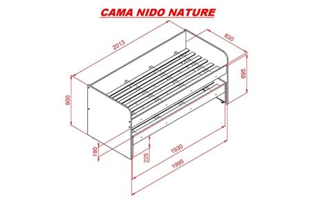 Cama Nido Nature Wengue Sin Carro Mosconi Camas Y Cuchetas Megatone