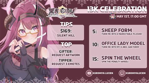 Kuromiya Lucien Vtuber Sheep On Twitter K Celebration