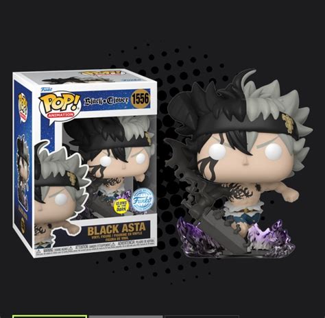 Funko Pop Animation Black Clover Black Asta Gitd Hobbies Toys