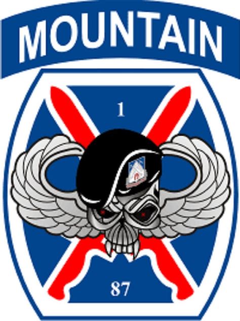 Us Army 10th Mountain 87th Infantry Regiment Sticker Art Print By