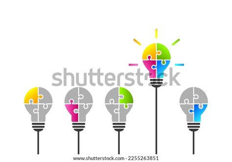 2,050 Lightbulb With Puzzle Pieces Images, Stock Photos, 3D objects ...