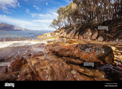 Hazards Beach In Freycinet Tasmania Australia Stock Photo - Alamy