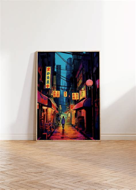 Japanese Street Art Poster Print Japanese Street Print Etsy