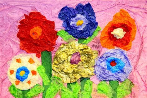 Tissue Paper Art Easy Make Origami Instructions For Kids