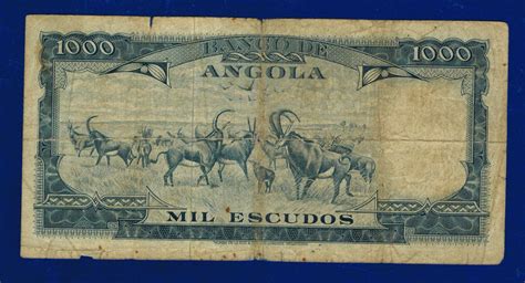 Angola Banknotes 1000 Escudos 1962 P96 VG 229155 CL 2 EBay