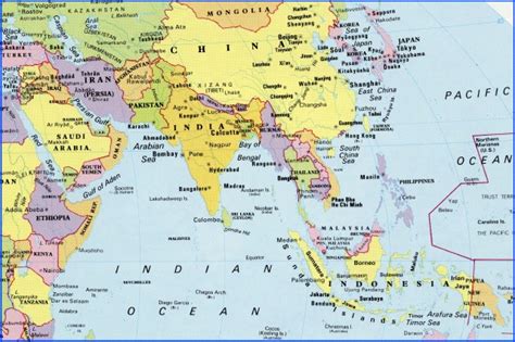 Political Map Of Far East